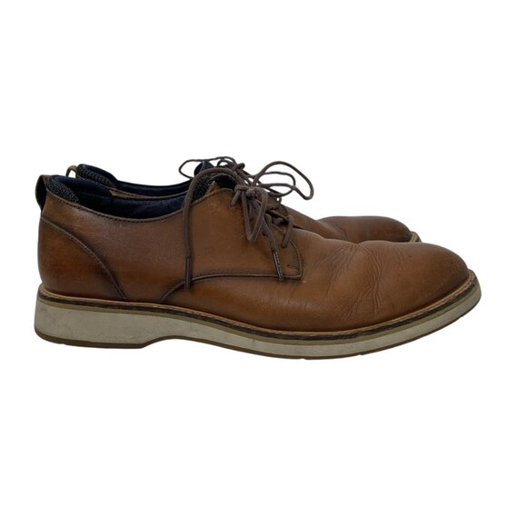 Cole Haan Men’s Osborn Plain Toe Derby Shoes in British Tan Size 10.5 - Picture 1 of 9